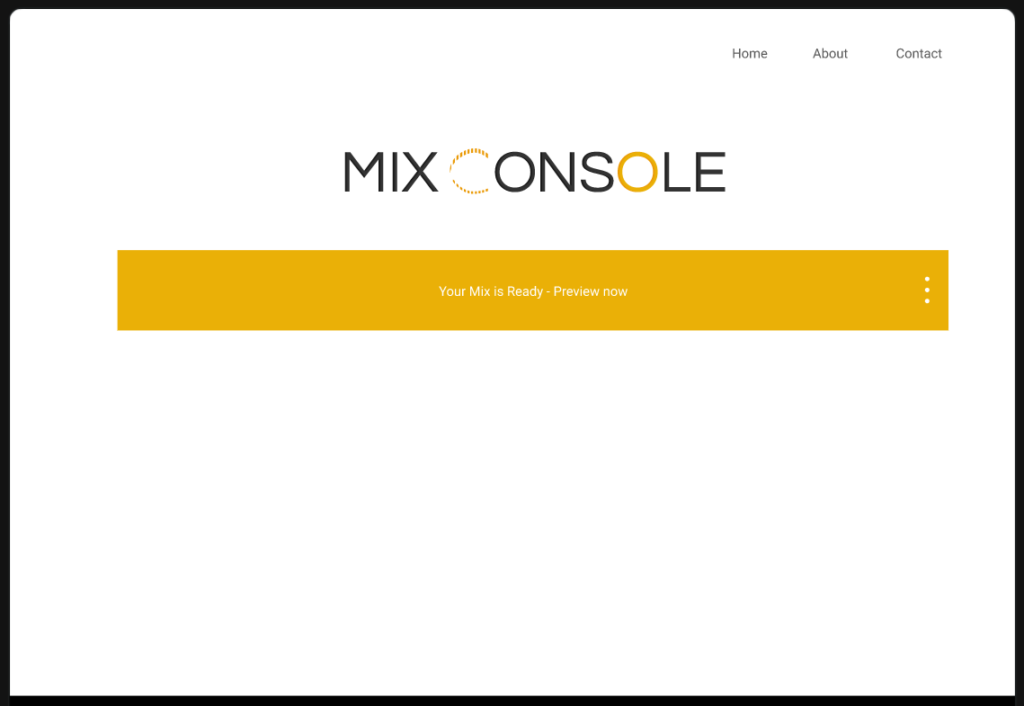 Mix Ready Page